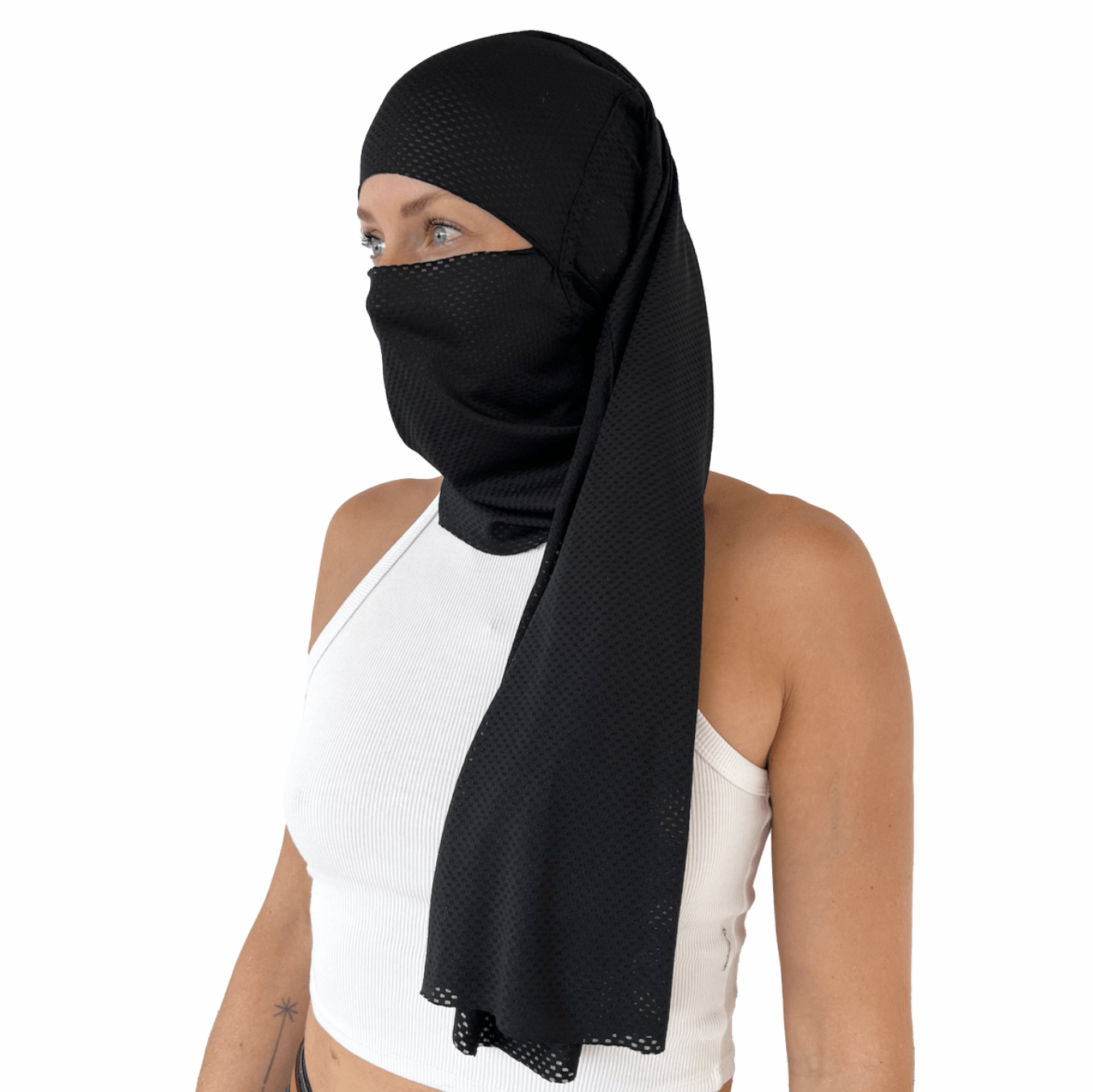 Tubular Pescuezo Doble Hijuepeta Peto Negro 100cm