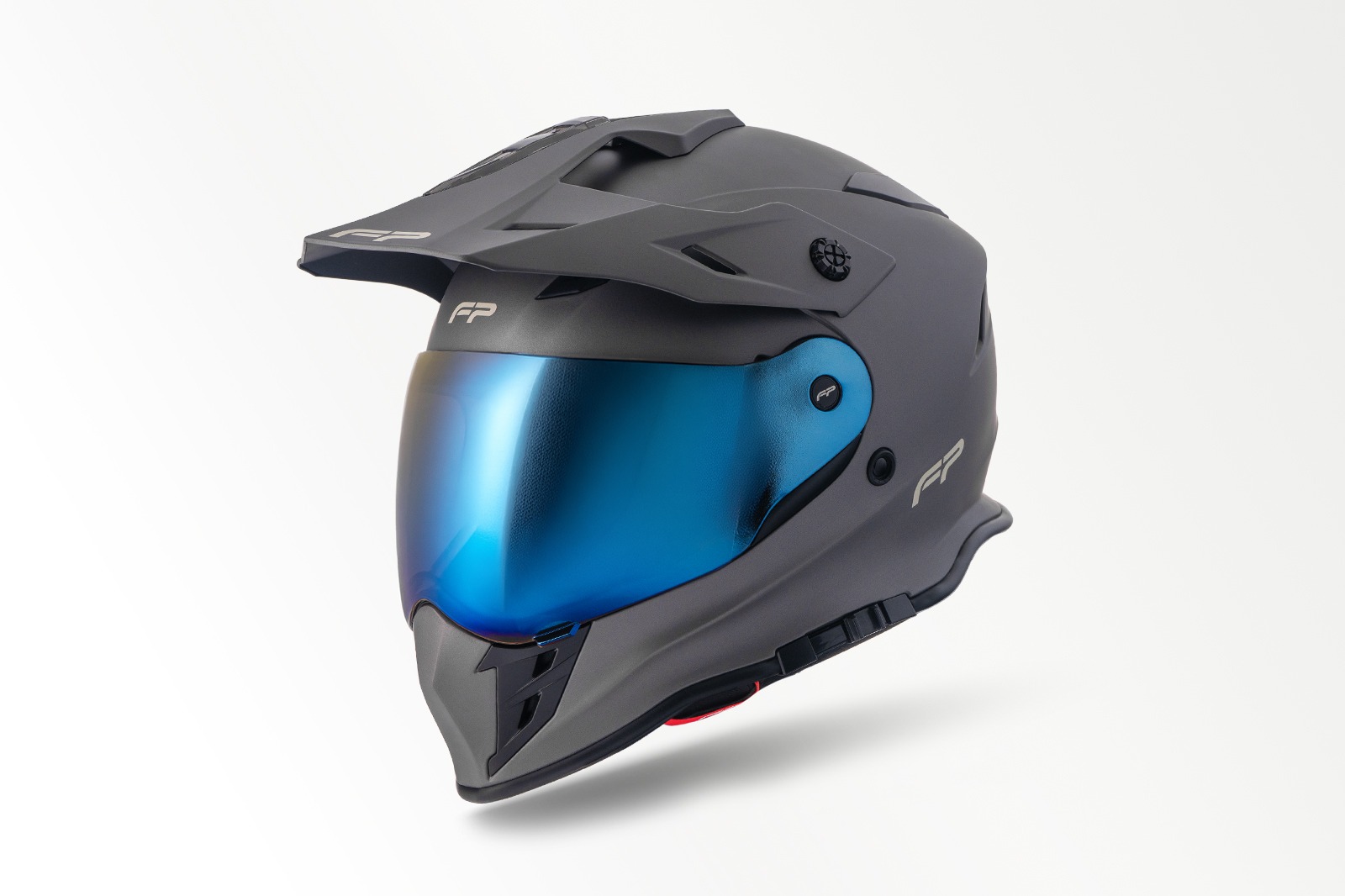Casco FP Atlas Titanio Mate Visor Blue 