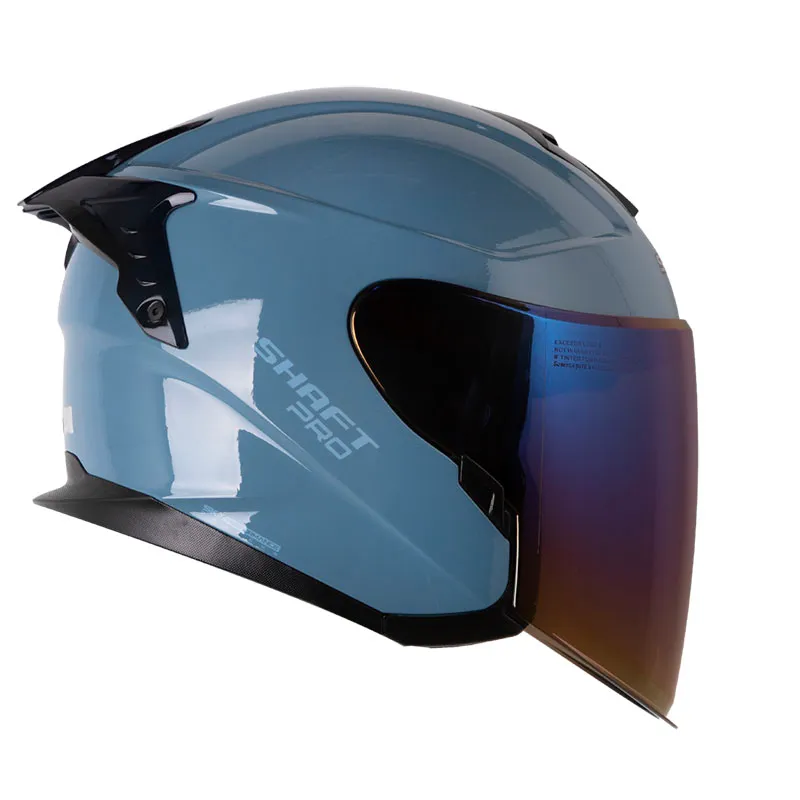 Casco Shaft Pro 240Dv Azul Visor Iridium Azul