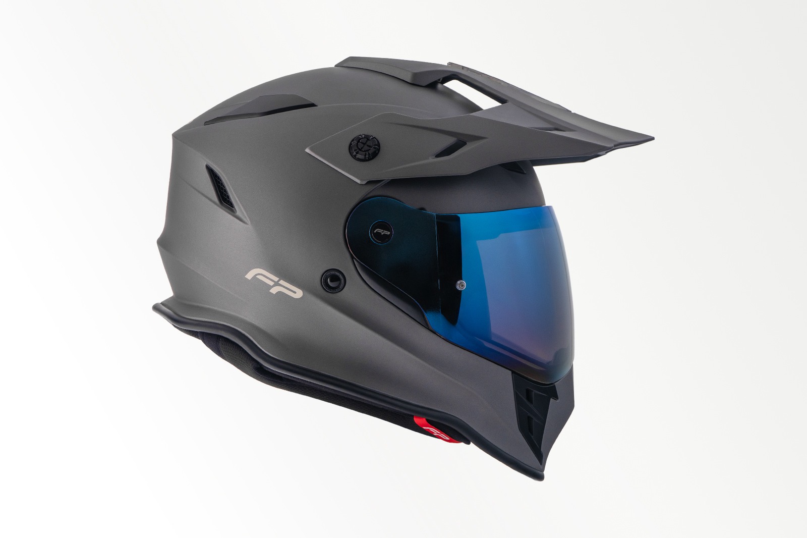 Casco FP Atlas Titanio Mate Visor Blue 