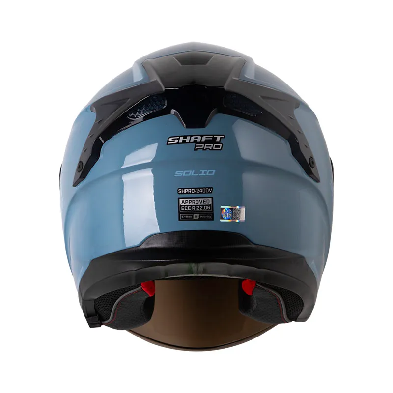 Casco Shaft Pro 240Dv Azul Visor Iridium Azul