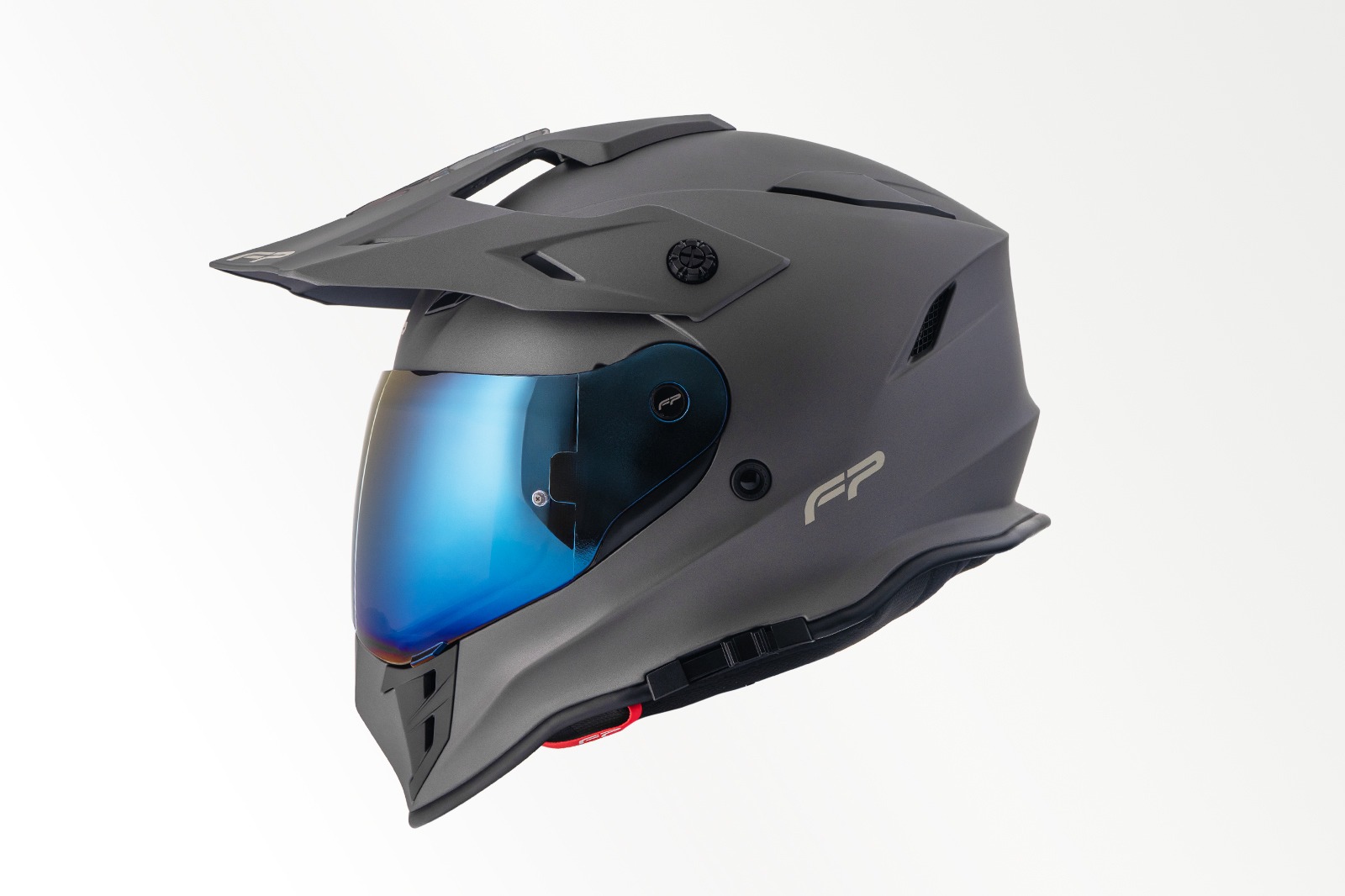 Casco FP Atlas Titanio Mate Visor Blue
