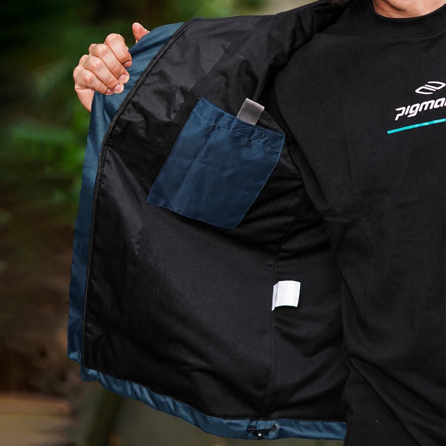 Cortavientos Rexa Impermeable Azul Pigmalion