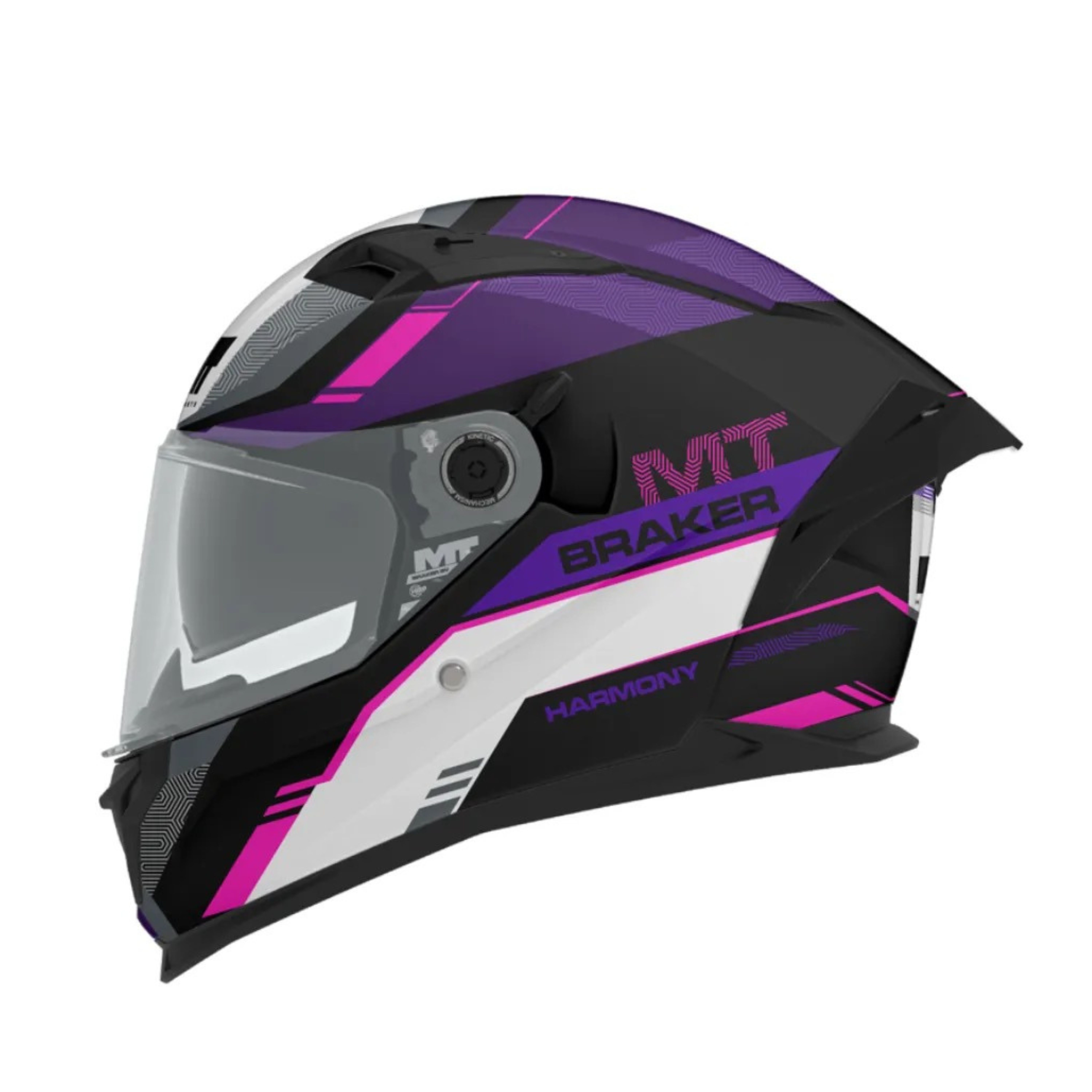 Casco MT Braker Sv Harmony B8 Morado Brillo