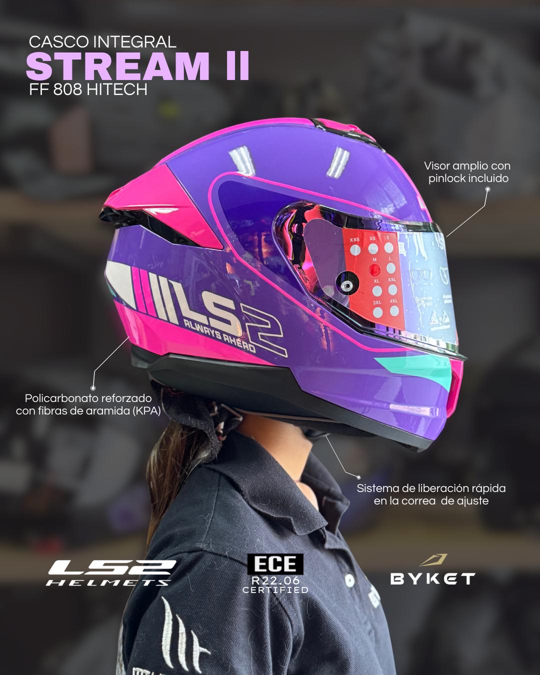 Casco LS2 Ff 808 Stream 2 Hitech