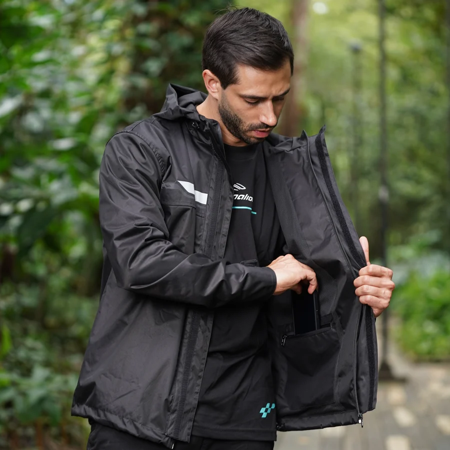 Cortavientos Rexa Impermeable Negra