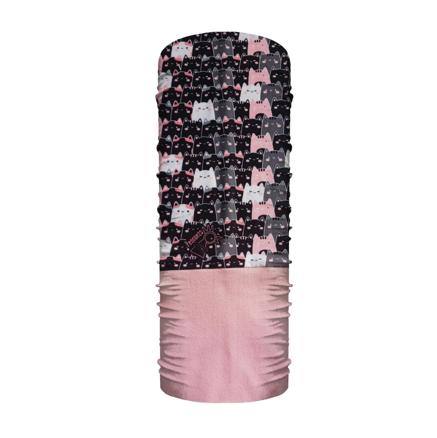 Tubular Pescuezo Bipolar Microfibra Gatitos Rosa 60 CM