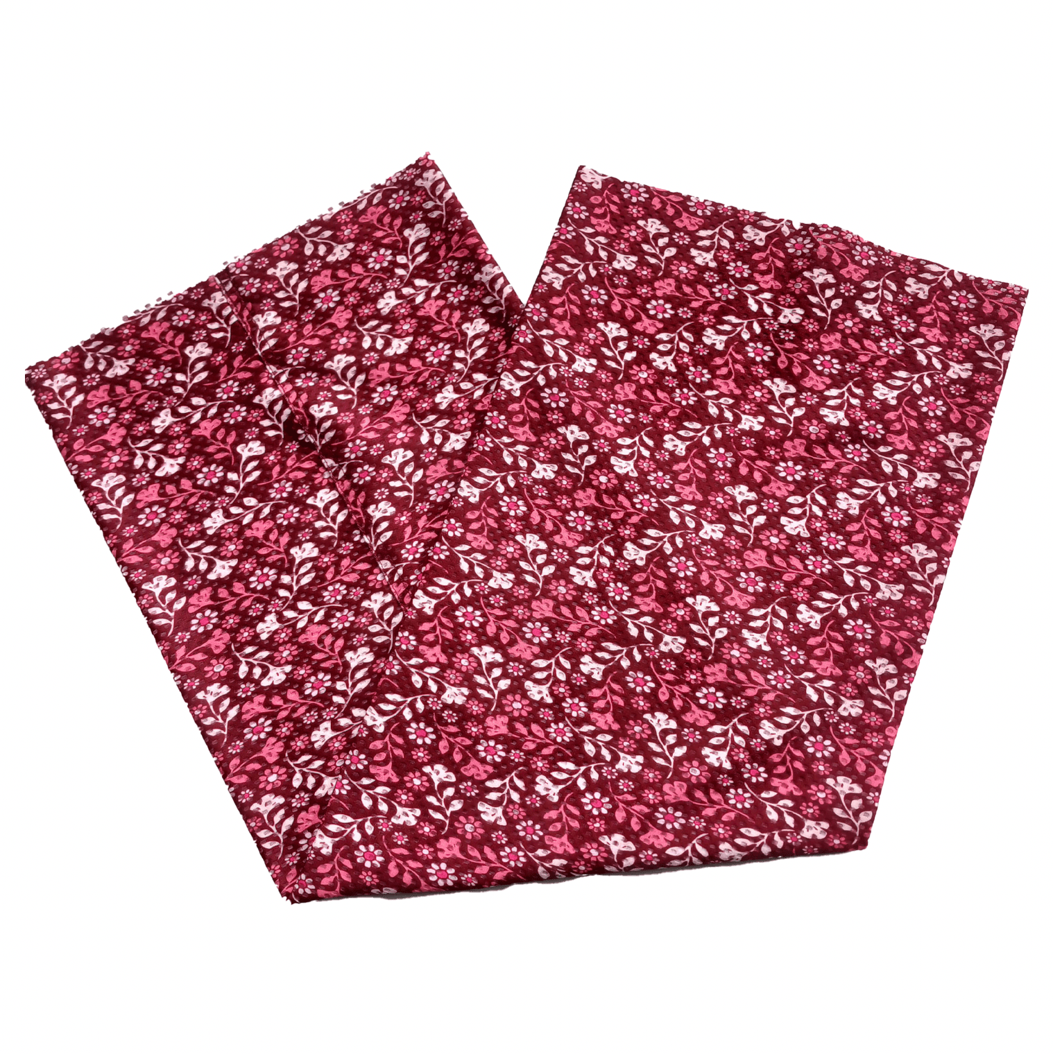 Tubular Pescuezo Peta Flores Vino 70cm