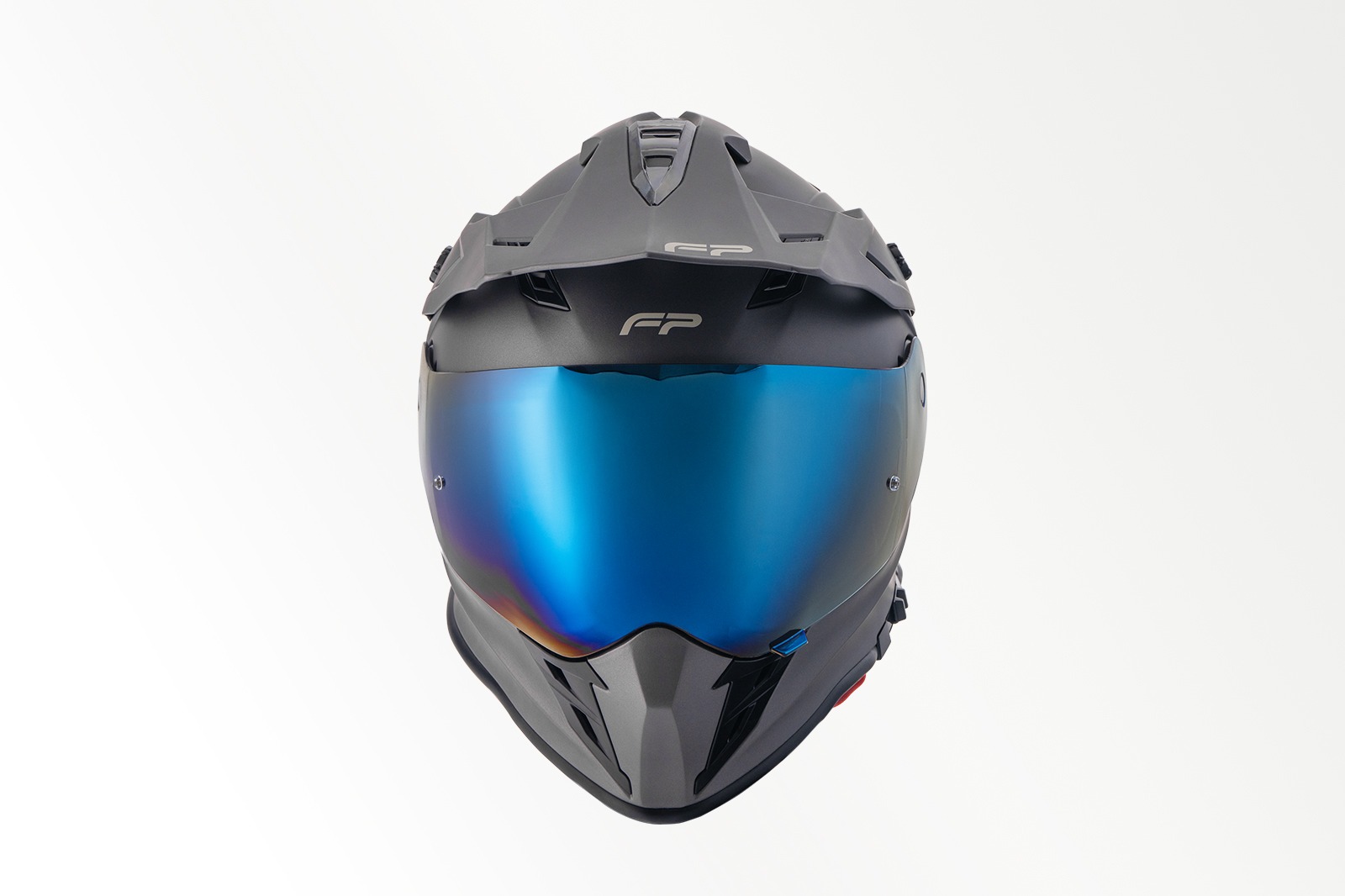 Casco FP Atlas Titanio Mate Visor Blue 