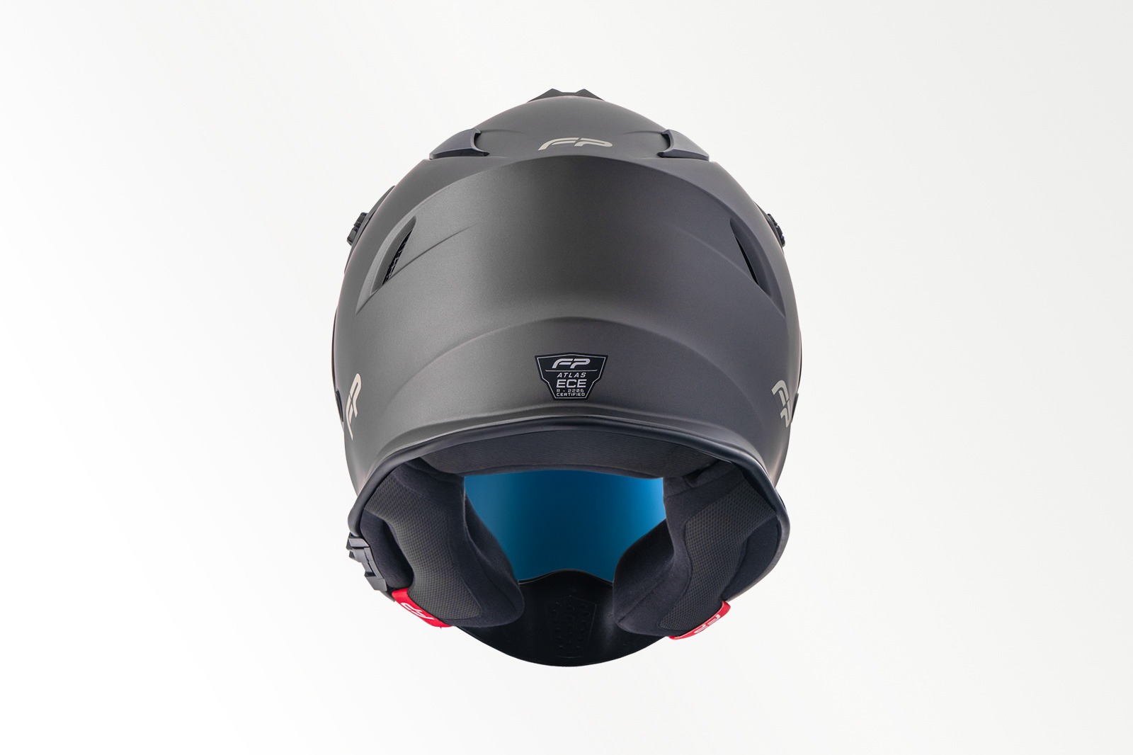 Casco FP Atlas Titanio Mate Visor Blue 