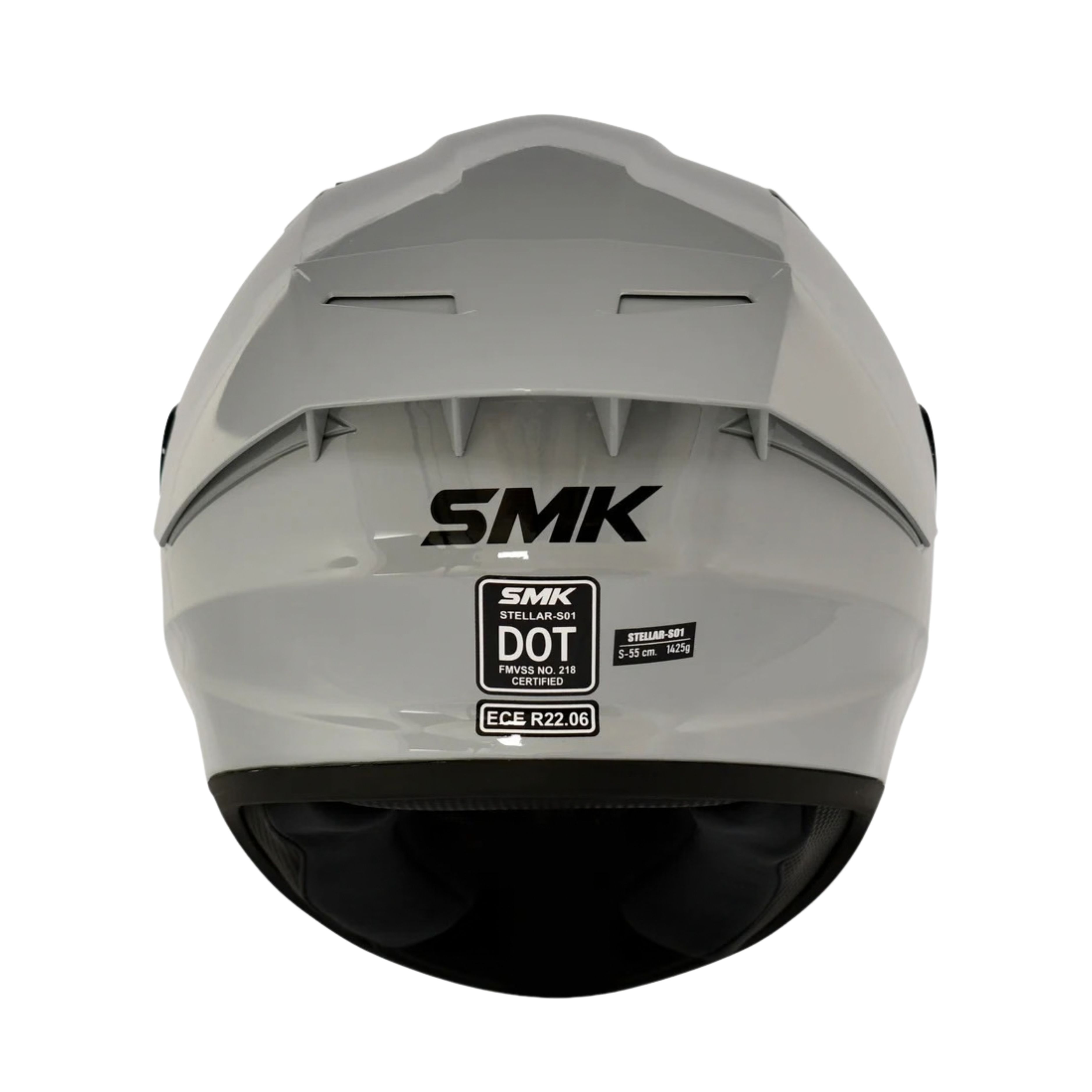 Casco SMK Stellar S-01 Gris Brillo
