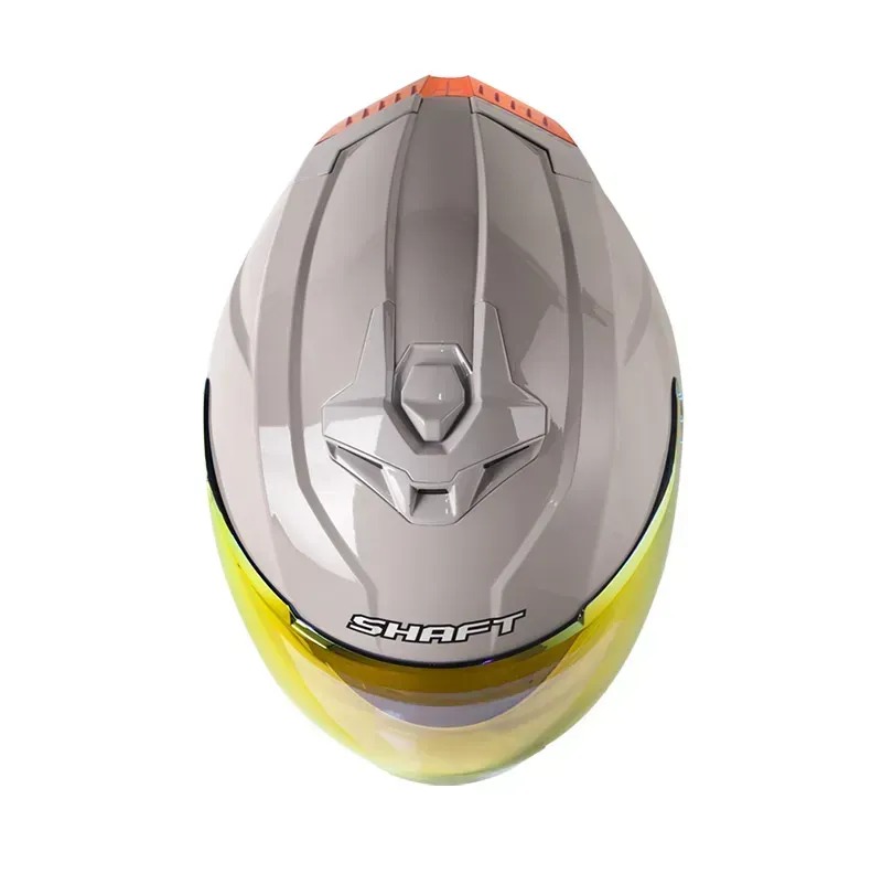Caso Shaft 246 Gris Claro Brillo Visor Revo Rojo