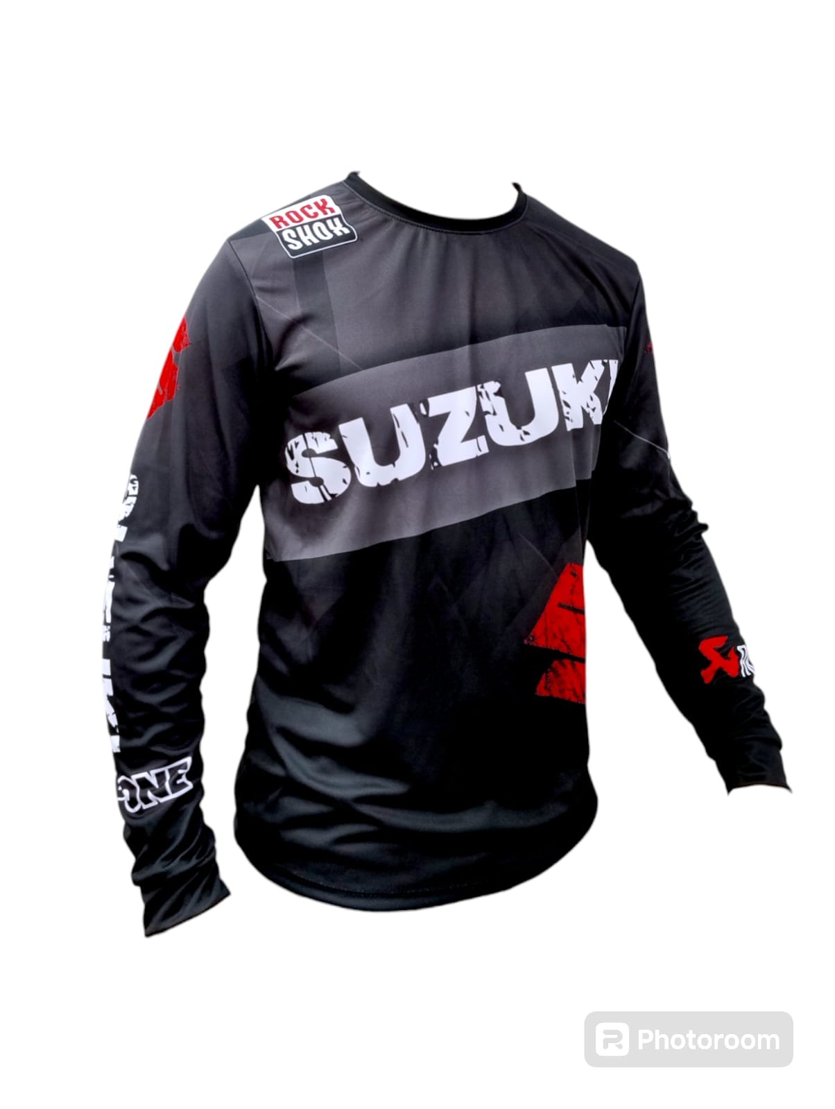 Jersey MotorCycle Suzuki Racing Black Caballero