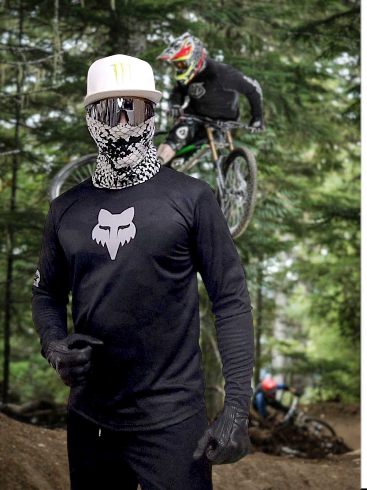 Jersey MotorCycle Fox black mamba Caballero