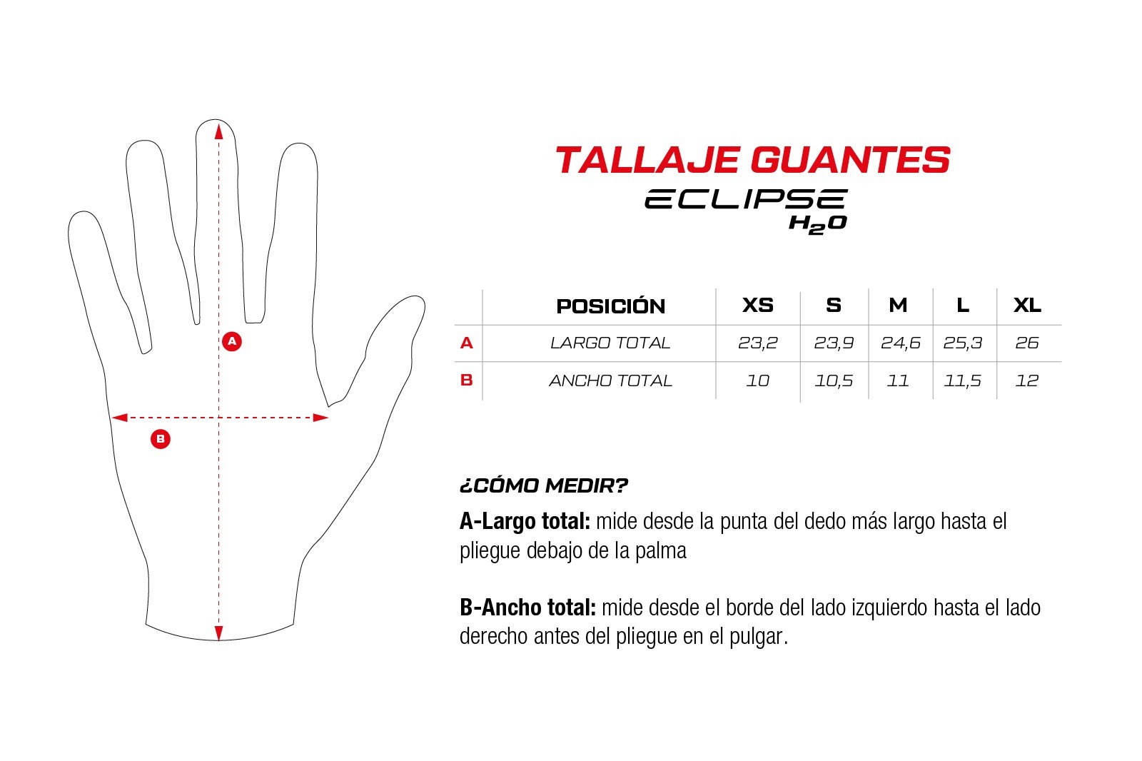 Guante Fp Eclipse H2O Negro