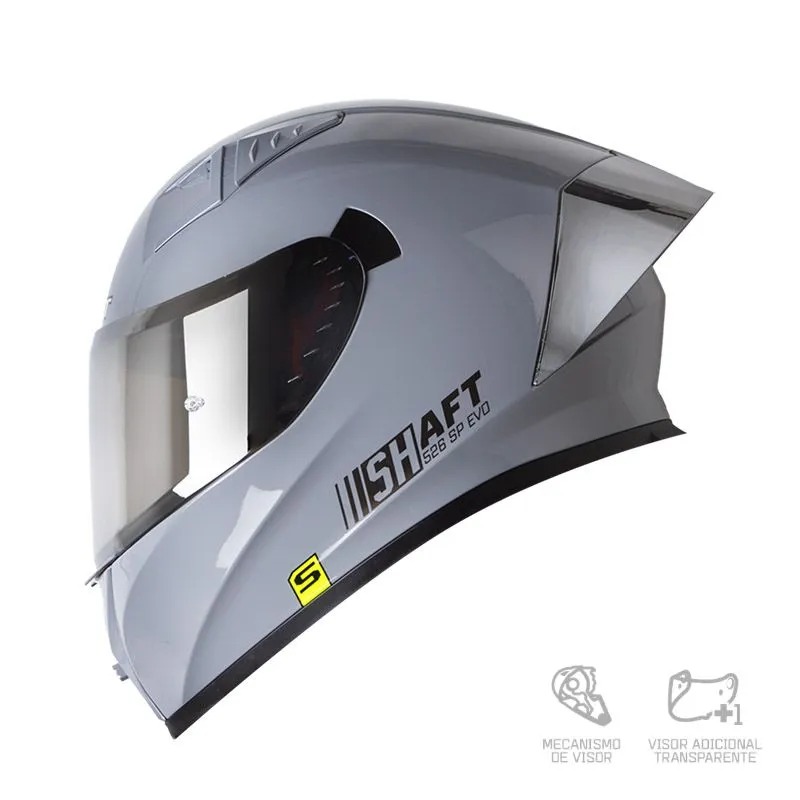 Casco Integral Shaft 526sp Gris Brillo