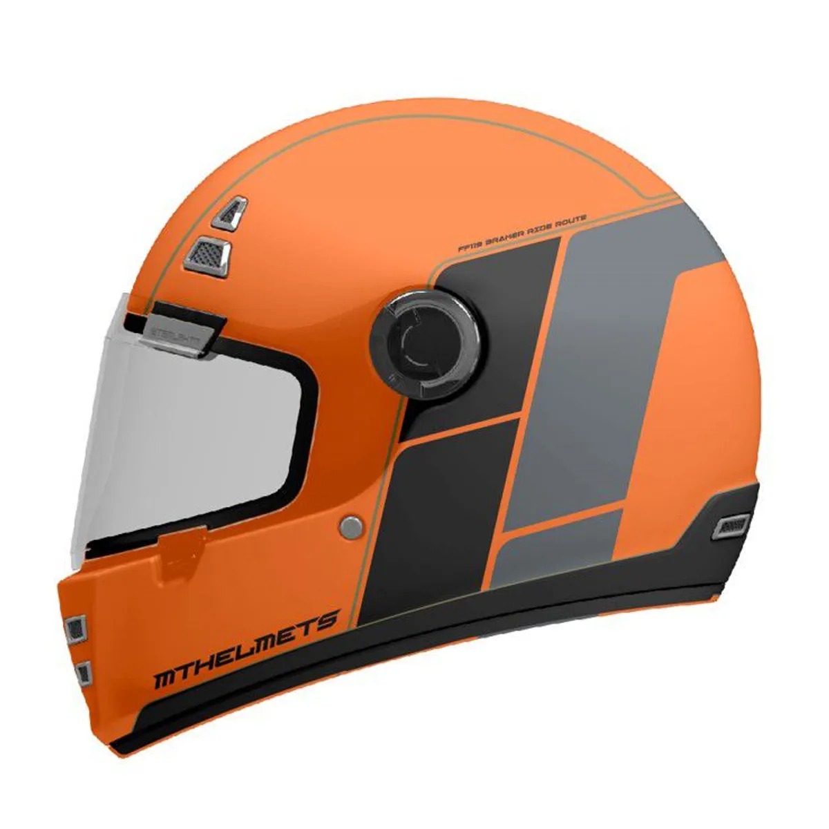 Casco MT Jarama Ride Route C4 Naranja Mate