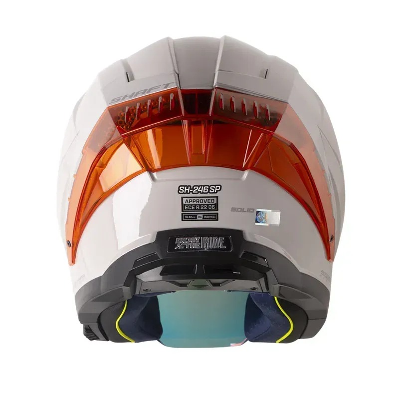Caso Shaft 246 Gris Claro Brillo Visor Revo Rojo
