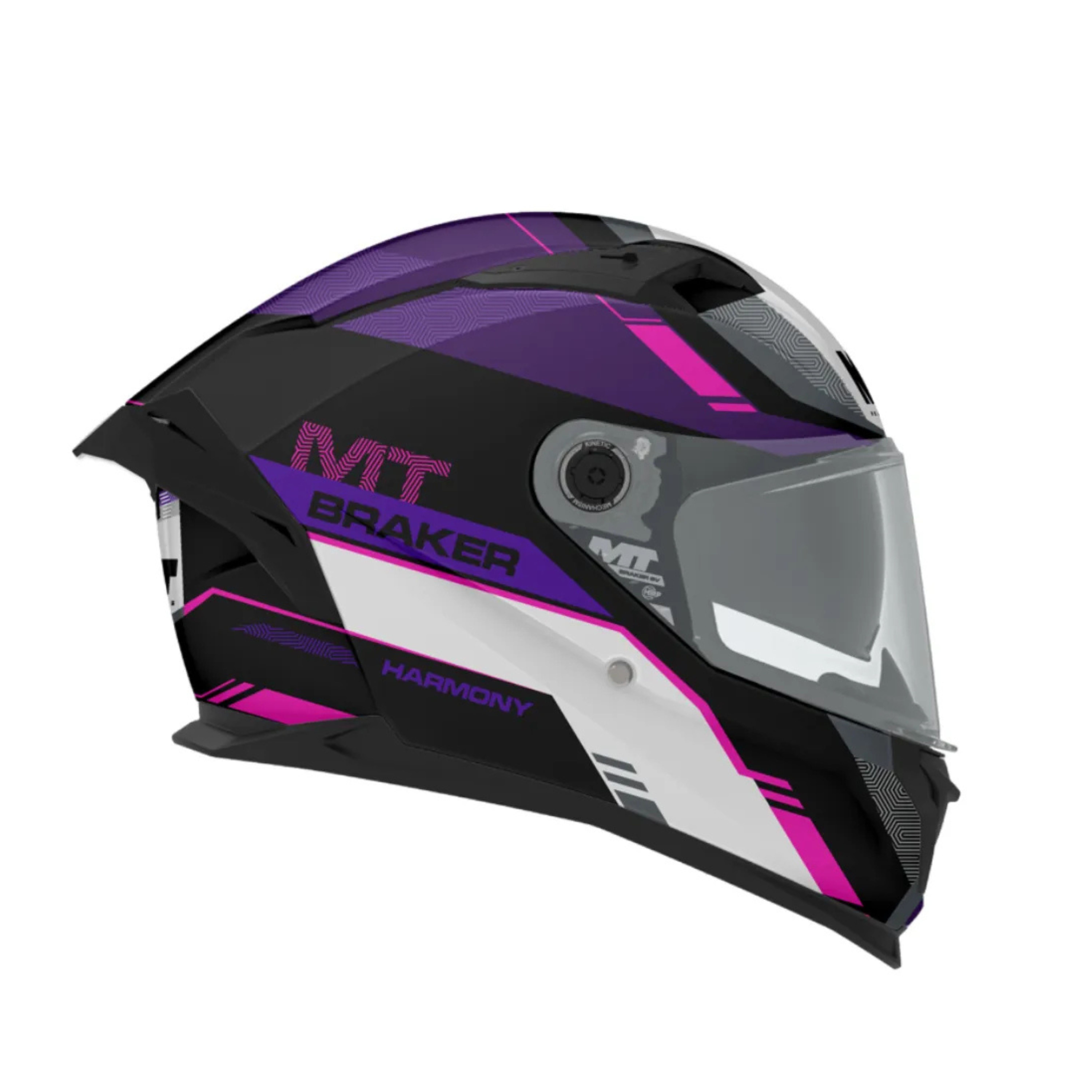 Casco MT Braker Sv Harmony B8 Morado Brillo