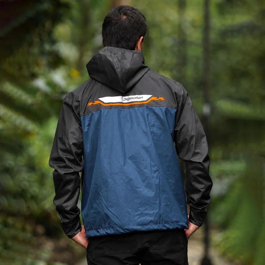Cortavientos Rexa Impermeable Azul Pigmalion